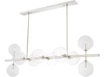 Casa Padrino Lampadario A Led Argento 160 X 52 X H. 53 Cm - Hotel Ristorante Arredamento
