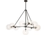 Casa Padrino Lampadario Alogeno In Bronzo Ø 140 X H. 90 Cm - Mobili