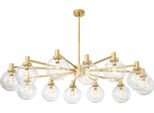 Casa Padrino Lampadario Oro 150 X 105 X H. 37 Cm - Edizione Limitata