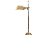 Casa Padrino Lampada Da Tavolo In Ottone Vintage 16 X 20,5 X H. 82 Cm - Lampada Da Tavolo In Stile Antico