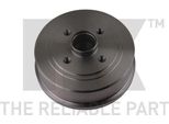 2X Tamburo Freno Nk 253617 Per Opel Corsa C Hatchback (X01) Tigra Twintop (X04)