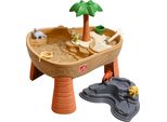 Step2 Dino Dig Tavolino Da Sabbia E Acqua | Sand And Water Table Per 15L Di Acqua E 9Kg Di Sabbia | Incl 7 Accessori | Giochi D'acqua Per Il Giardino