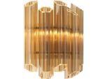 Casa Padrino Lampada Da Parete Per Soggiorno Oro 33 X 17 X H. 32,5 Cm - Collezione Luxury