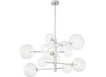 Casa Padrino Lampadario Alogeno In Argento Ø 90 X H. 53 Cm - Qualità
