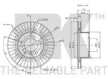 2X Disco Freno Nk 311555 Per Bmw 3 Berlina (E90) 1 Hatchback (E87) 73Mm