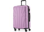 Suitline - Valigia A Guscio Rigido Media Con Giunto Ad Espansione Carrello Bagagli Da Check-In Valigia Da Viaggio Espandibile Con Ruote, Taglia M, 4 Ruote, Tsa, 66 Cm, 100% Abs,Lilla