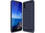Custodia Protettiva Per Huawei P20 5,8 Pollici Tpu Cover Custodia Robusta E Sottile In Materiale Morbido E Flessibile Slim Blue