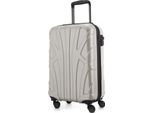 Suitline - Bagaglio A Mano Leggero 55X35X20 Cm Trolley Aereo 34 L Bagaglio A Mano Valigia Cabina Leggera 4 Ruote Bagaglio A Mano Bagaglio A Mano Tsa ,Bianco Opaco