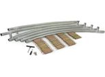 Trampolino 366 Cm Completo Di Scala E Rete Di Sicurezza Blu