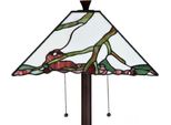 Casa Padrino Lampada Da Terra Tiffany Multicolore 41 X 41 X H. 150 Cm - Lampada Da Terra Fatta A Mano