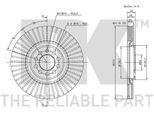 2X Disco Freno Nk 314774 Per Vw Golf Iv Hatchback (1J1) Polo (9N_) 34 4Mm