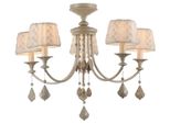 Casa Padrino Lampadario Barocco In Cristallo / Lampadario 5 Fiamme Beige Ø 76 X H. 59 Cm - Mobili In Stile Barocco