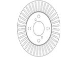 2X Disco Freno Trw DF6214 Per Nissan Pixo (UA0) Per Suzuki Alto (Gf) 51 4Mm