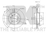 2X Disco Freno Nk 311540 Per Bmw 3 Sedan (E46) 3 Touring (E46) 51 5Mm 300Mm