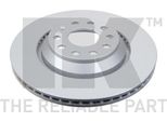 2X Disco Freno Nk 3147136 Per Vw Golf V Hatchback (1K1) Golf Vi (5K1) Cc (358)
