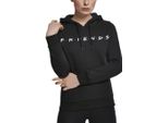 Merchcode Damen Felpa Con Cappuccio Ladies Friends Hoody Nero-L