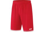 Jako Unisex Short Center 2.0, Colore:Sportred/Bianco, Taglia:S