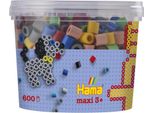 Hama® Iron On Beads Maxi - Scatola Di Perline In Tinta Unita 600 Perline
