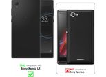 Cadorabo Cover Protettiva Per Sony Xperia L1 In Rosso Custodia Per Cellulare Tpu Etui Cover Case