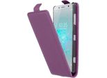 Cadorabo Custodia Protettiva Per Sony Xperia XZ2 Compact Cover In Viola Flip Case Custodia Del Telefono Cellulare Cover In Similcuoio