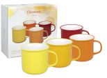 Waechtersbach Elements Magma Becher 4Er Set, Tassen, Kaffeetassen, Im Geschenkkarton, Bone China, 380 Ml, 41 5 971 3000