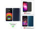 Cadorabo Custodia Per Cellulare Per Lg X Power Custodia Protettiva In Blu Cover Etui Book Case Booklet