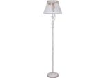 Casa Padrino Lampada Da Terra Liberty Bianco Antico Ø 40 X H. 164 Cm - Lampada Da Terra Liberty