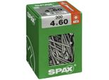 Set 300 Viti Spax Torx In Acciaio A Testa Svasata, Diam.4 Mm X L.60 Mm