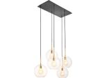 Casa Padrino Lampadario In Ottone Antico/Bronzo 110 X 55 X H. 160 Cm - Qualità Lusso
