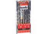 Kwb 109154 Hss Masonry Twist Drill Bit Set 9-Piece 5 Mm, 6 Mm, 8 Mm, 3 Mm, 4 Mm, 5 Mm, 3 Mm, 4 Mm, 5 Mm Cylinder Shank 9 Pc(S)