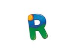 Selecta Spielzeug Alphabet R, Buchstabe, Kinderzimmer Deko, Holzspielzeug, Holz, 8 Cm, 60918