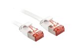 Lindy Patchkabel Cat6 U/Ftp Flachband Weiß 5.00M