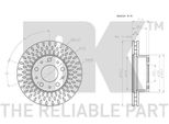 2X Disco Freno Nk 311958 Per Opel Movano C Piattaforma / Telaio (U9) 71 5Mm