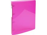 Raccoglitore Ad Anelli Medio Exacompta 4 Anelli 700µ Iderama Pp A4 Maxi Rosa