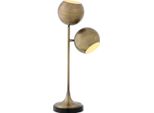 Casa Padrino Lampada Da Tavolo In Ottone Antico/Nero Ø 32 X H. 74 Cm - Qualità