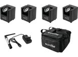 Eurolite Set 4X Akku UP-1 + SB-4 Soft-Bag + Trasmettitore Radio Quickdmx
