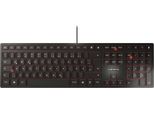 Cherry JK-1600GB-2 Cherry Tas Kc 6000 Slim Corded Gb-Layout Schwarz