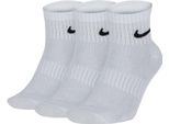 Nike Everyday Lightweight Quarter (3 Paia) Nero S