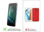 Cadorabo Custodia Protettiva Per Motorola Moto G4 Play Case In Rosso Custodia Per Telefono Cellulare Custodia In Silicone Tpu Custodia Di Copertura