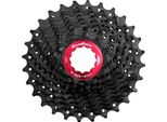 Sunrace, Cassetta CSRX1 Eas 11 Velocità Super Fluid Drive 11-28 Denti (11-12-13-14-15-17-19-21-23-25-28) Confezione Originale 278 G Colore Nero