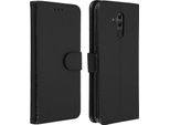 Avizar, Flip Cover Portafoglio, Custodia In Similcuoio Per Huawei Mate 20 Lite, Nero