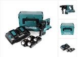 Makita Dhr 280 PT4J 2 X 18 V 36 V Batteria Agli Ioni Di Litio Martello Perforatore Brushless 28 Mm Per SDS-PLUS In Makpac + 4 X 5,0 Ah Batteria + Doppio Caricabatterie