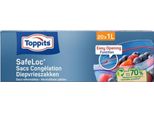 Toppits Safeloc Zip Sacchetti Per Congelatore 1L 20 Pezzi