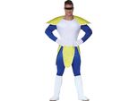 Ninja Anime Adventure Warrior Costume Astronauta Eroe Carnevale Fantasia, Taglia: 52 - 54 (L) Colore: Blu