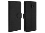 Avizar, Flip Cover Portafoglio, Custodia In Ecopelle Per Samsung Galaxy J6 Plus, Nero