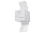 Lampada Da Parete Loreto Bianco 1Xg9 8W Alluminio/Vetro 30X12X10Cm Sollux Lighting