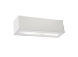 Lampada Da Parete In Ceramica Vega 1Xe27 15W Ceramica/Vetro 9.5X9.5X32.5Cm Sollux Lighting