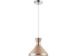 Casa Padrino Lampada A Sospensione Colore Champagne / Argento Ø 22,5 Cm - Lampada Regolabile In Altezza