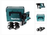 Makita Dhr 280 G4J 2 X 18 V 36 V Batteria Agli Ioni Di Litio Trapano A Percussione 28 Mm Brushless Per SDS-PLUS In Makpac + 4 X 6,0 Ah Batteria - Senza Caricabatteria