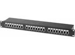 Pannello Patch, Cat 6, 24 Porte, Stp, 1 U, 48,30 Cm (19"), Nero Pannello Patch Cat 6 Con 24 Porte (257310)"